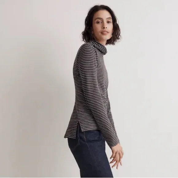 Madewell Whisper Cotton Turtleneck Tee size Large - Picture 6 of 6